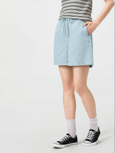 Purcotton | Woven Womens Denim Shorts Blue