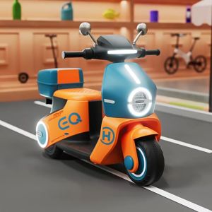 คันใหญ่ 🛵 สีสด รถแบตเตอรี่ มอเตอรืไซรุถ่นใหม่ไล่าสุด รถเด็กนั่งได้