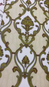 HT Wallpaper Foam Linen 3D Roll Motif Bunga 280cm x 50cm Alumunium Foil