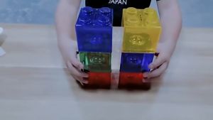 BY Mall Transparent Coin bank Creative Block