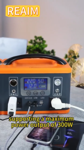 REAIM 512W Portable Power Station with Solar Panel Fast Charging Large Capacity Solar Generator for Home Emergency Outdoor Camping Power Outage Backup