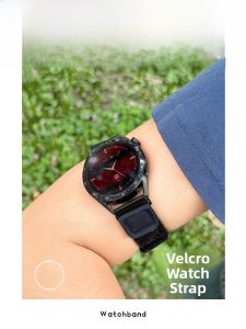 Elastic Nylon Sports Magic Tape Arm Band Compatible with Huawei GT3 Watch GT4 pro Fitness Tracker Wristband Smartwatch Strap