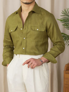 Áo Sơ Mi Tay Dài Linen Thoáng Khí Đa Năng