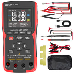 Máy Đo Điện Trở Đa Năng Kỹ Thuật Số Cầm Tay LCR DQ02 MD1 Máy Đo Điện Dung Điện Cảm Điện Trở ESR Với Chức Năng Đo Điện Trở Trong Pin