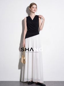 SHANGSHA | Niche Design-savvy French Style V-Neck Dress