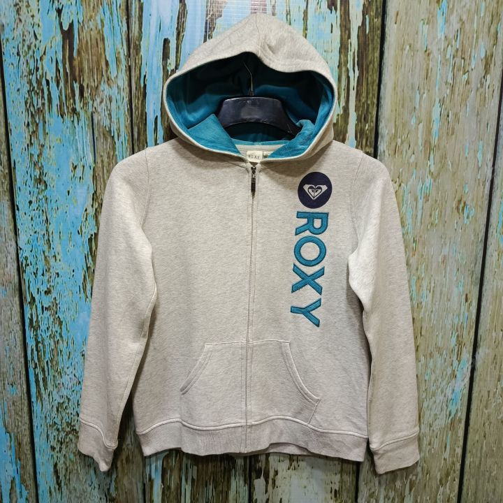 Jaket Zipper hoodie ROXY Size M Jaket hoodie pria wanita Casual