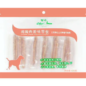 Pet Treats Chicken Strip Dog Snacks Hard Thread Training Reward for Golden Retriever Teddy Puppies Teeth Grinding Stick