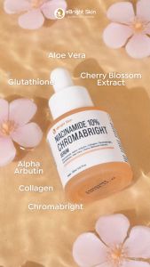 eBright Skin Serum Pencerah - Niacinamide 10% Chromabright Serum