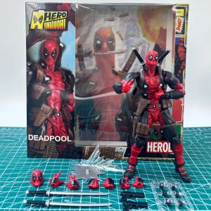 Bandai | Deadpool Action Figure Articulated Model Wolverine Spider-Man Venom Toy Desktop Ornament Gift for Boys