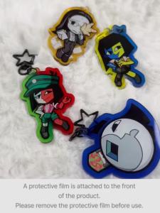 BILIBILI | ENA Keychain Ena Animed Series and Dream Bbq Moony Coral Glasses Hoarder Alex Taski Maiden 2D Flat Acrylic Keychain