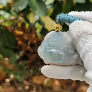 Water Essence Jade Buddha 💧- Financial Fluidity (Sku: pendant435)