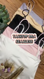 Ninabobo BR086 Atasan Tanktop Crop Tee Top Mini Tank Top BH Bra Wanita Model Seamless Bahan Ice Silk BH Fashion