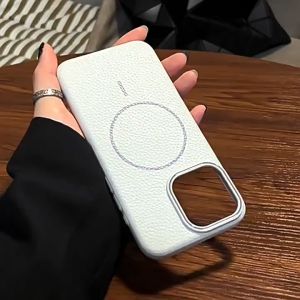 หรูหราหนังนุ่ม เคสแม่เหล็กชาร์จไร้สาย For Samsung A55 A05S A06 S24 S25 Ultra S23 Ultra A15 A16 A26 A35 A36 A56 S22 Ultra S23 S24 FE เคสไอโฟน เคสแม่เหล็ก กันกระแทก เคส