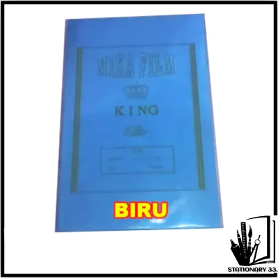 Plastik Jilid Biru Tebal 0.10 Mm F4 / Folio King ( Isi 10 Lembar )