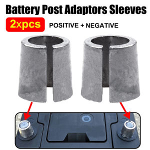 2 cái thiết bị đầu cuối Pin Xe chuyển đổi bài Adapter tay áo dương âm bên bài kết nối pin Adapter Phụ tùng xe hơi