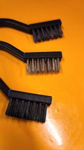 Tolsen 3pcs Wire Brushes Set NylonSteelStainless (180mm) 32059