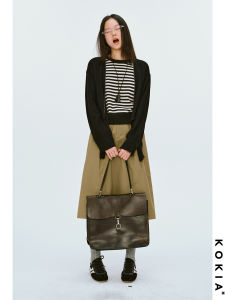 KOKIA Skin-Friendly Woolen Knitted Short Open Cardigan No Button Precision Fine Needlework Fake Two-Piece Commute Style Womens Sweater