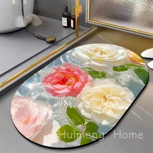 Thảm phòng tắm hấp thụ nước Thảm lót sàn THẢM PHÒNG TẮM cửa khô nhanh Mat cho phòng trong nhà