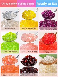 Cold Weather Crystal Ball Crisp Explosive Bead Crisp Wave Mango Pomelo Sago Taro Ball Bubble Tea Special Frosted Blossom Small Ingredients - Lazada