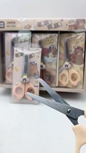 1pc Kawaii Capybara Scissors Back To School Stationery Scissors Cute Cartoon Mini Scissors DIY Hand Made Paper Cutting Tool