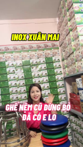 Nệm ghế inox màu xanh biển xanh lá đỏ đen