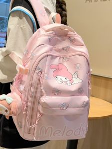 Large Capacity Lightweight Cute Girls School Bag Primary School Students Double Shoulder Backpack Soft Material Commuter Style