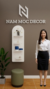 Tủ Trang Điểm 3 Trong 1 Hình Oval Có Kệ – 40–50x120cm – 3 Màu