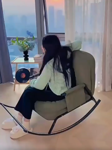 Rocking Chair for Adults Lounger for Balcony Home Use Relaxation Chair for Living Room New Single Sofa Chair