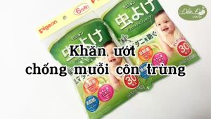 Khăn ướt chống muỗi và côn trùng đốt thành phần tự nhiên Pigeon - Đậu đỏ shop - Hàng nội địa Nhật