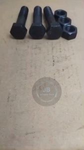 BAUT MUR BAJA M16 X 70 HALF DRAT PANJANG 7CM KUNCI 24 7 CM BAUD HTB GRADE 8.8 HITAM M16X70 16X70 16 X 70 DIAMETER DRAT 16MM PITCH DRAT 2.0 Sekrup