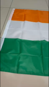 India National Flag Polyester Hand Flag String Flag National Day Celebration Handheld Flag
