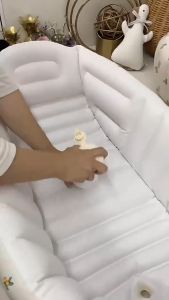 Baby bathtub inflatable bathtub foldable multifunctional outdoor bathing and swimming household large bubble bath bucket