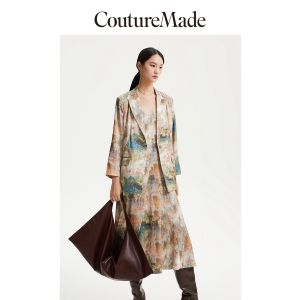 Vero Moda | Loose Collared Printed Womens Blazer Autumn