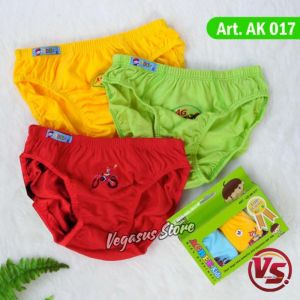 1Box Cd Agree Kids AK. 017 Hijau | Celana Dalam Anak Cowok isi 3PcsSize MLXL -Vegasus Store