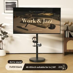 Brateck | Mobile TV Stand with Hidden Wheels
