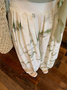 New Chinese Style Floral Print Womens T-Shirt And Skirt Set Summer Gentle Wind Two-Piece Suit Traditional National Trend