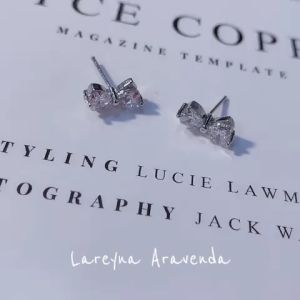 Lareyna Aravenda Anting Korea Silver S925 Pita Kristal Unik AT029