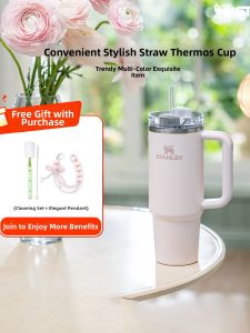 Stanley |Large Capacity Insulated Cup With 304 Stainless Steel Straw 887ml 591ml 1.18L