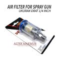 Air Filter For Spray Gun Kompresor 1/4 Water Oil Separator. 