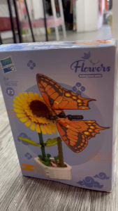 Bộ Xếp Hình Zuanma Flower Series – Cây Hoa Hướng Dương và Bướm Mã sản phẩm: NO.103 (F3)