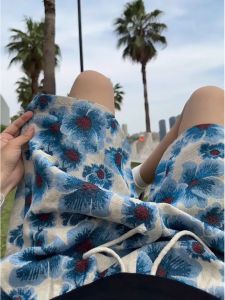 Quần Short Nam Mùa Hè Thường Ngày Hawaii Bãi Biển Quần Dài Năm Điểm Quần Dài Thẳng Rộng Rãi Cạp Vừa Thoáng Khí Co Giãn