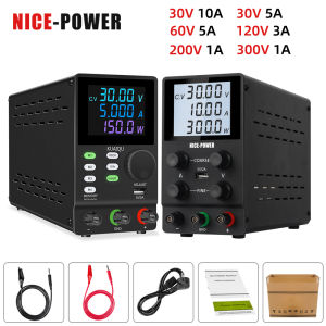 Lab Programmable DC Power Supply Laboratory Adjustable 30V 10A 5A 60V 120V 3A 300V 200V 1A Voltage Current Regulator Source USB for platingcharging battery