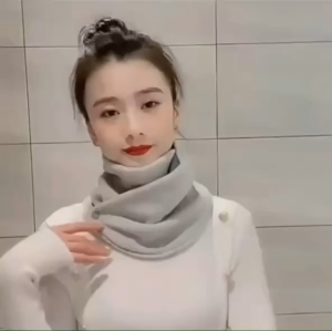 Khăn Choàng Cổ Dạng Ống Có Nút Bấm Đa Năng Giữ Ấm Chống Gió Thiết Kế Tinh Tế Nhẹ Nhàng