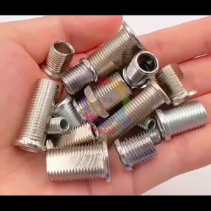 Ty rỗng ren ngoài chặn đầu Ốc M10x1 Niken cao cấp chống rỉ sét chuyên dùng cho đèn trang trí quảng cáo gia dụng công trình