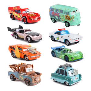 Pixar Cars 2 Cars 3 Lightning McQueen Mater Buster Dr. Z 1:55 Diecast Vehicle Metal Alloy Childrens Christmas Gift Toys