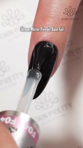 BORN PRETTY | BORN PRETTY 10ml Chrome Mirror Powder Base Gel Polish for Metallic Glitter Nail Power DIY French Nails Soak Off Functional Gel