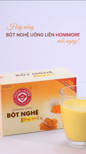 [COMBO 5 HỘP] BỘT NGHỆ UỐNG LIỀN HONIMORE 288G - Giúp da sáng mịn ăn ngon tiêu hóa tốt - Hàng chính hãng từ công ty - Tốt cho sức khoẻ