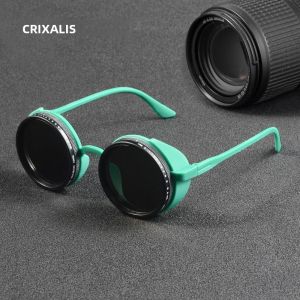 CRIXALIS Handmade Có Thể Điều Chỉnh Kính Mát ND 1-9 Bằng Tay Mờ Phân Cực UV400 Retro Phong Cách Khoa Học Viễn Tưởng Câu Cá Kính Chống Nắng Dành Cho Nam