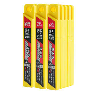 deli | Multifunctional Utility Knife Blades Wallpaper Box Cutter Blades Heavy Duty Craft Paper Cutting