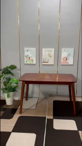 Bàn ăn gỗ cao su 120 x 75. Bàn ăn Gia đình quán ăn